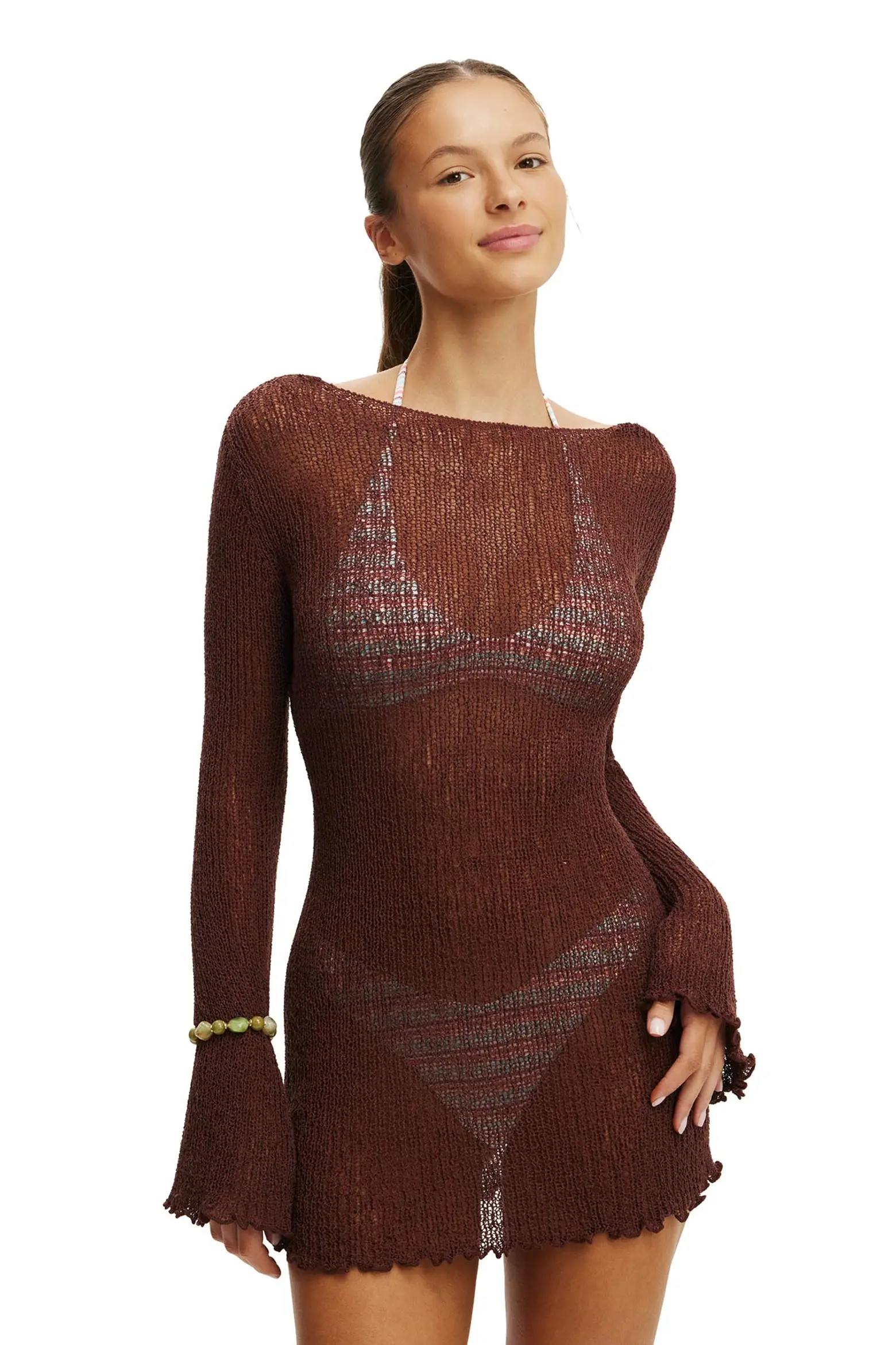 COTTON ON BODY Women's Rumi Open Knit Mini Dress in Black at Nordstrom, Size X-Small | Nordstrom