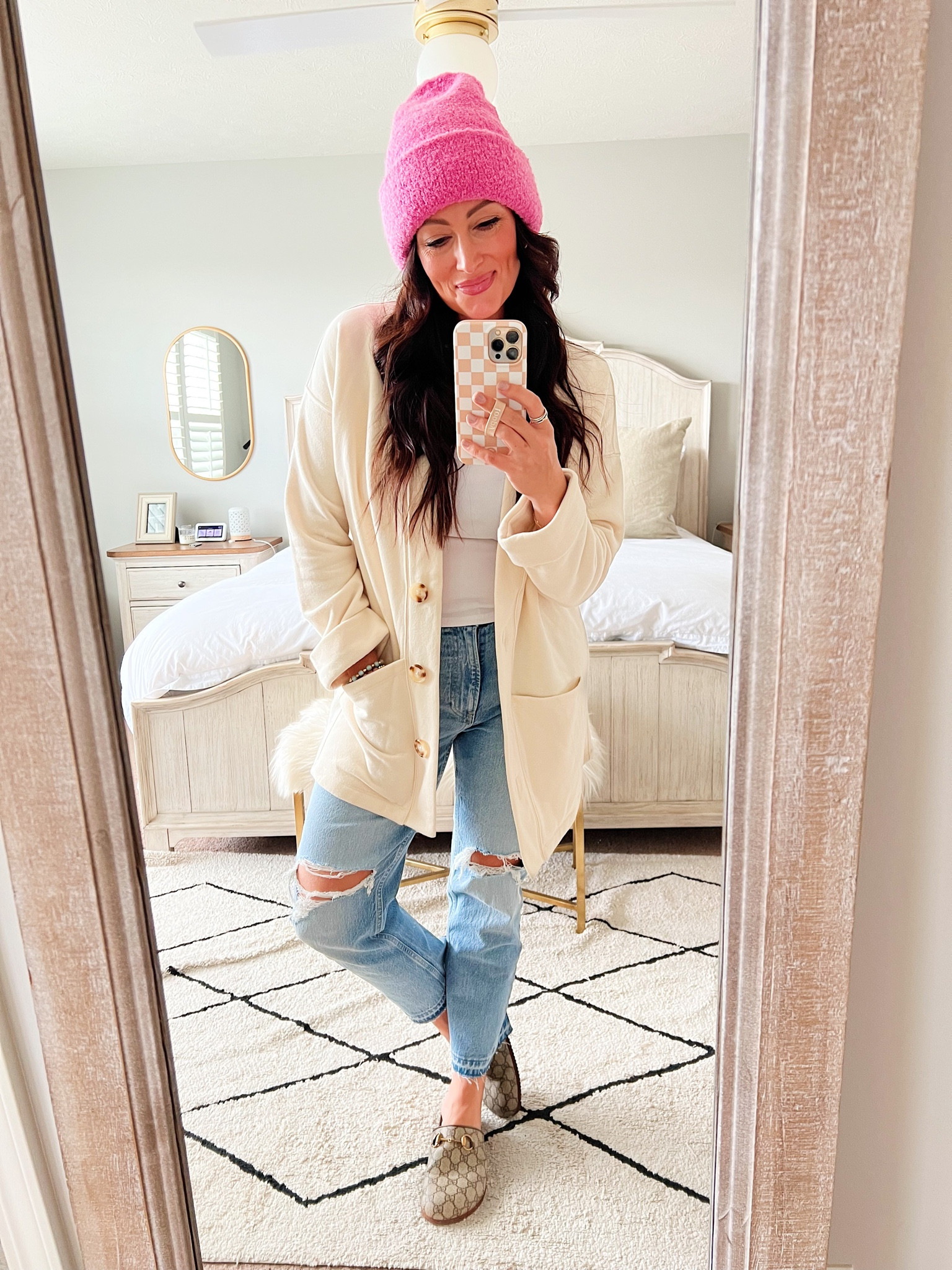 TARGET 🎯 TUESDAY 
• true size small cardigan 
• medium Vuori tee 
• denim true to size 
• mules true to size - if between sizes, go up 

#LTKstyletip #LTKfindsunder50 #LTKSeasonal