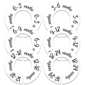 Pro Goleem Baby Closet Dividers Unisex Baby Closet Organizer for Nursery Baby Clothes Size Age Di... | Amazon (US)