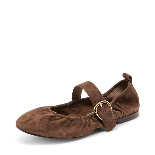 Dolce Vita Women's Caely Ballet Flat, DK Brown, 9 | Amazon (US)