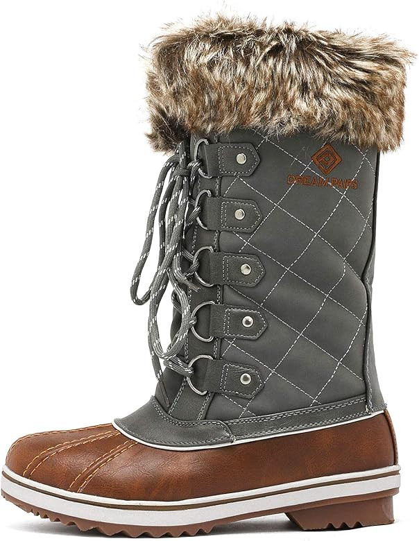 DREAM PAIRS Women's River_1 Mid Calf Waterproof Winter Snow Boots | Amazon (US)