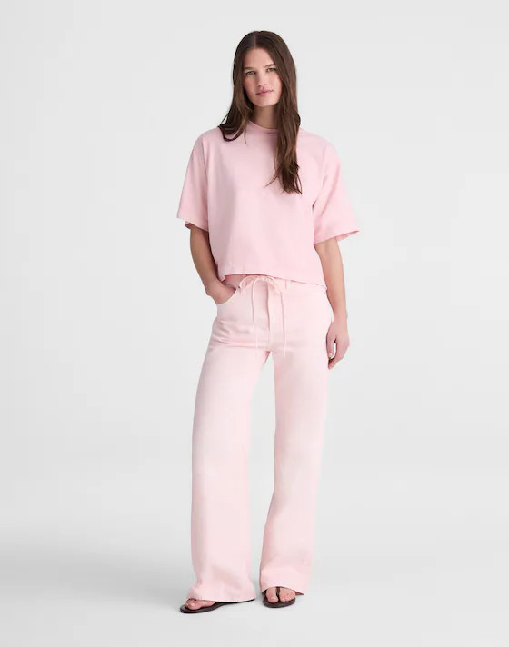 Madewell x Shopbop Boxy Crop Tee in Allday Jersey | Madewell