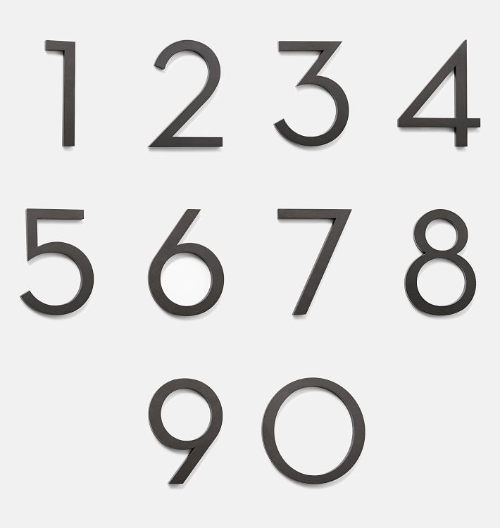 10" Rock Creek House Number | Rejuvenation