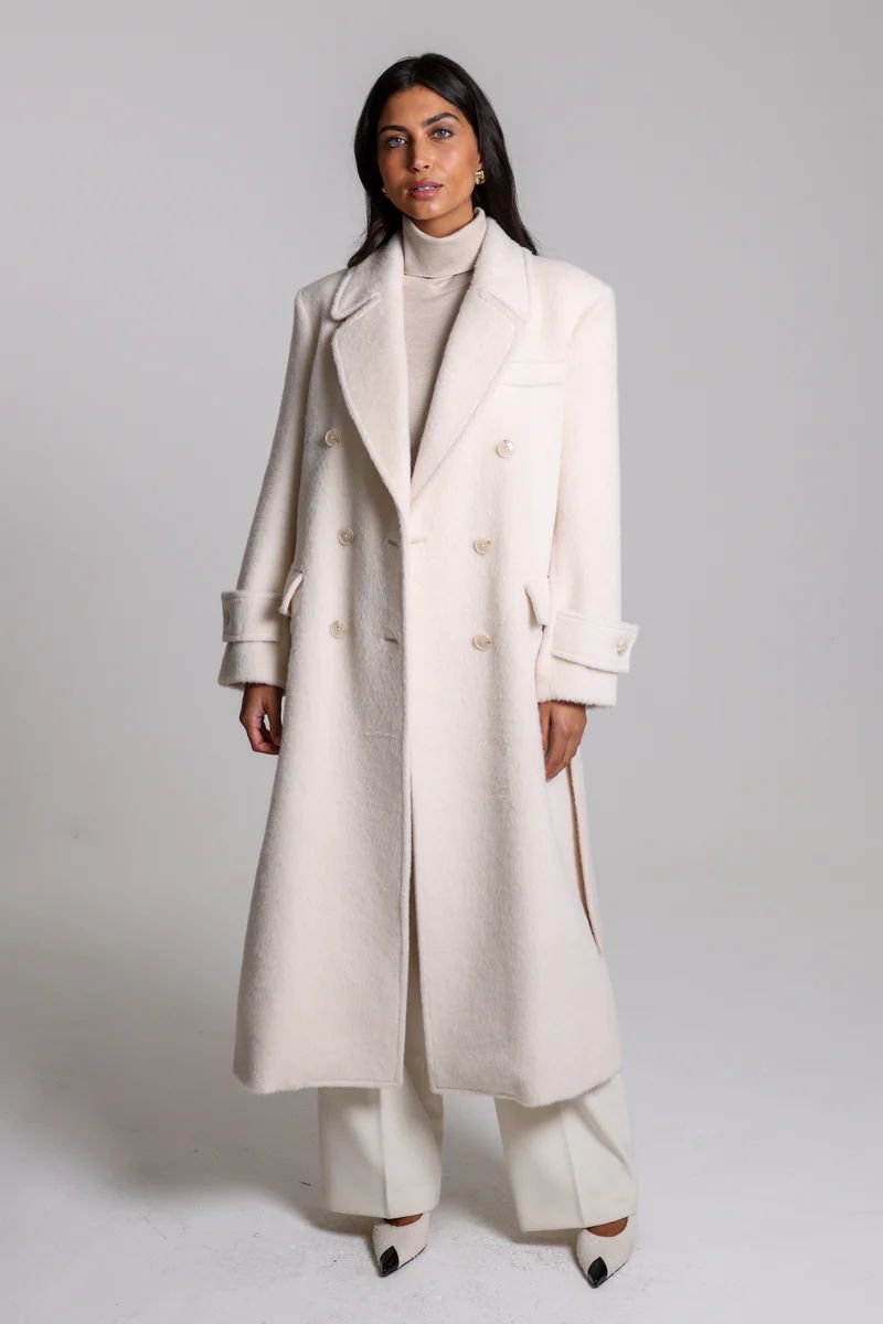 Cream Diana Trench Coat | Jane and Tash Bespoke