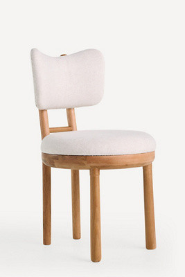 Irie Linen Light Walnut Dining Chair | Anthropologie (US)