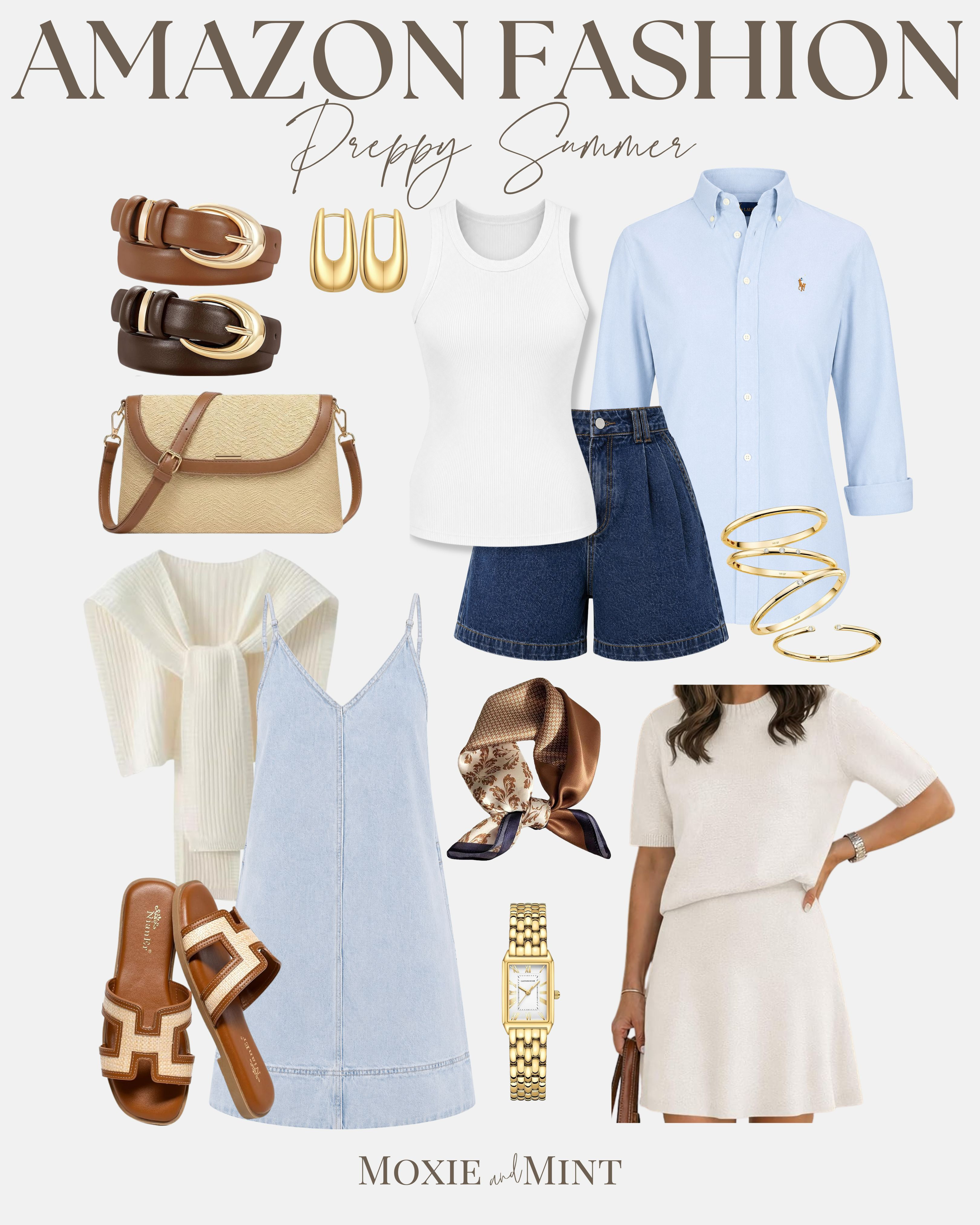 Preppy Summer Outfits and Accessories from Amazon!
Amazon Summer / Amazon Fashion / Lightweight Knit Sweaters / Flowy Midi Dresses / Linen Button-Up Shirts / Neutral Blazers / Wide-Leg Pants / Cropped Cardigans / Floral Dresses / Ribbed Tank Tops / Denim Jackets / Soft Pastel Tops / White Jeans / Relaxed Jumpsuits / Ballet Flats / Loafers & Mules / Neutral Sneakers / Strappy Sandals / Woven Handbags / Straw Totes / Crossbody Bags / Layered Gold Jewelry / Delicate Necklaces / Statement Earrings / Silk Hair Scarves / Oversized Sunglasses / Lightweight Summer Jackets / Summer Swimwear / Raffia Flats / Slim Boat Shoes / Coastal Outfits 

 #LTKootd #LTKSeasonal