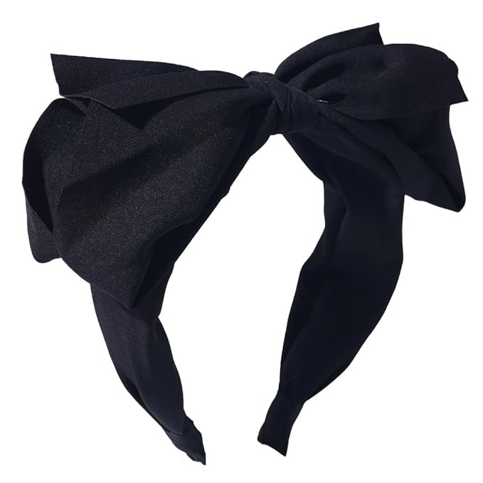 Women's & Girls' Hairband - Big Bow Decor Hair Hoop, Knotted Turban Headbands Top Knot Hair Band ... | Amazon (US)