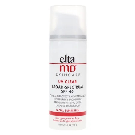 Elta MD UV Clear SPF 46 Broad Spectrum Moisturizing Facial Sunscreen 1.7 oz | Walmart (US)