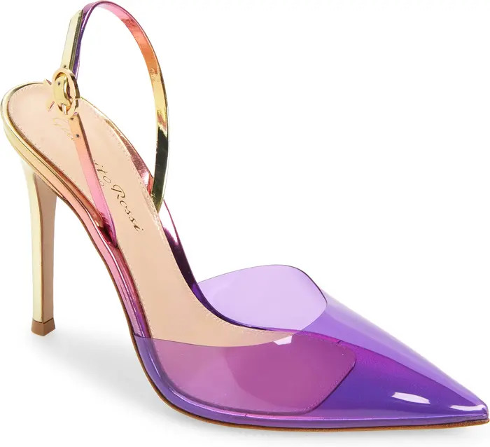 Gianvito Rossi Ribbon d'Orsay Slingback Pump | Nordstrom | Nordstrom