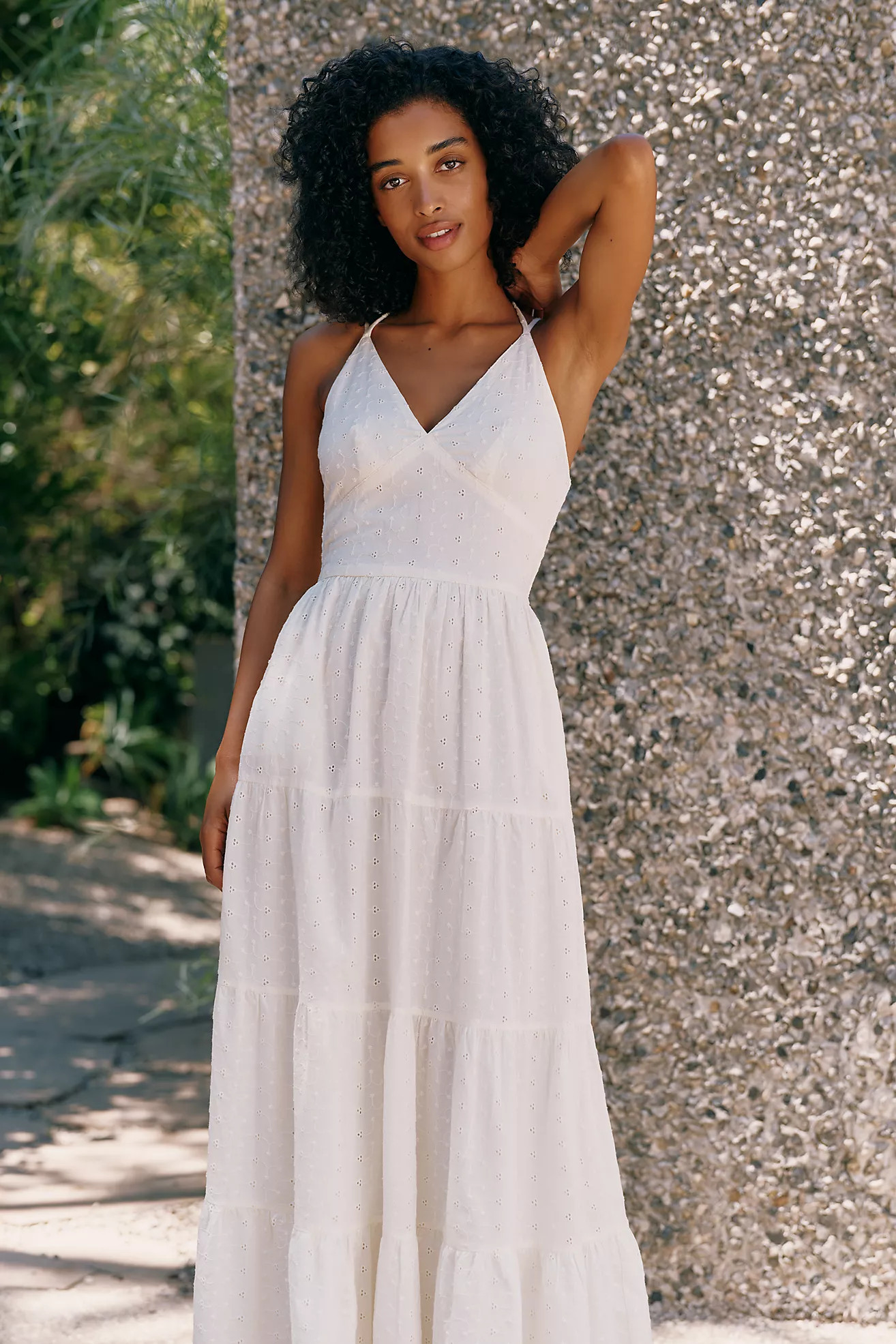 BILA77 Majorca 100% Cotton Halter Dress | Anthropologie (US)
