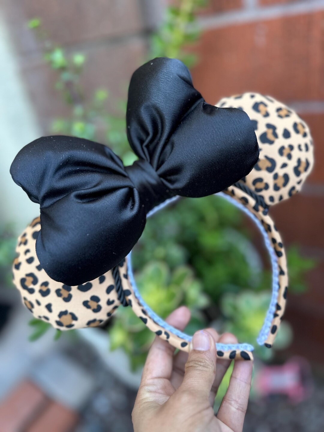 Cheetah Print Minnie Ears - Etsy | Etsy (US)
