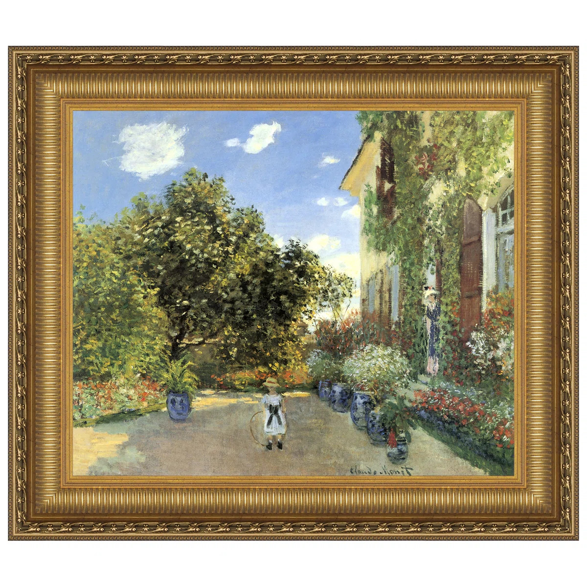 'Artist's House at Argenteuil, 1873' Picture Frame Print on Canvas | Wayfair North America