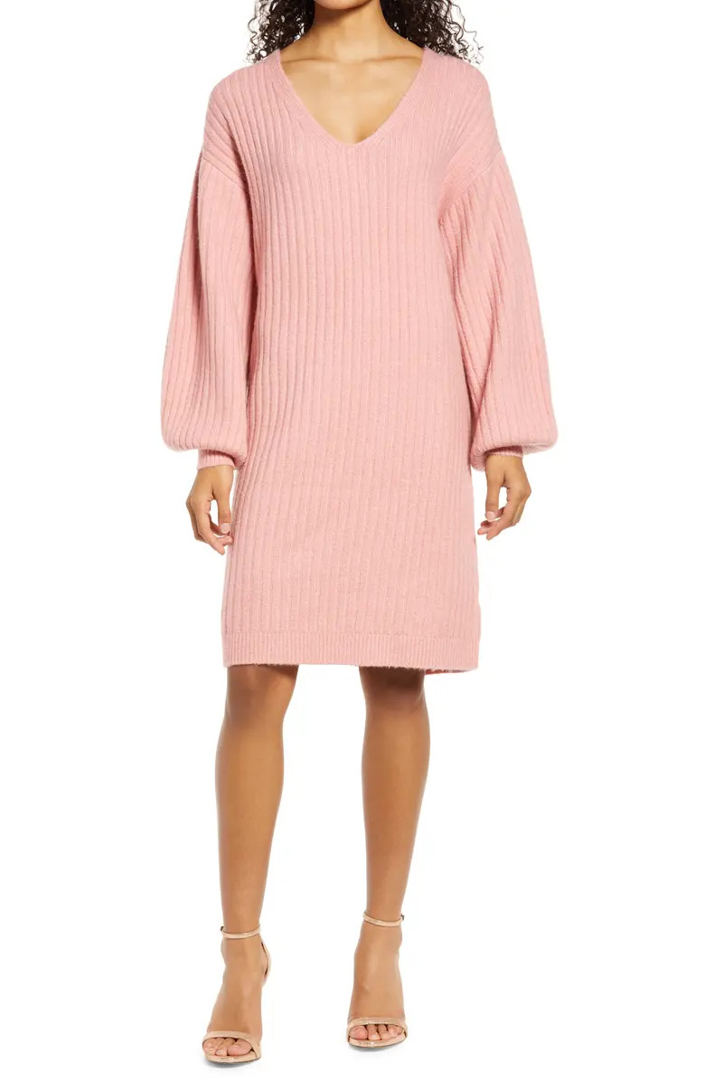Oversize Long Sleeve Sweater Dress | Nordstrom
