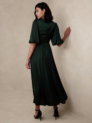 Pleated Maxi Dress | Banana Republic Factory