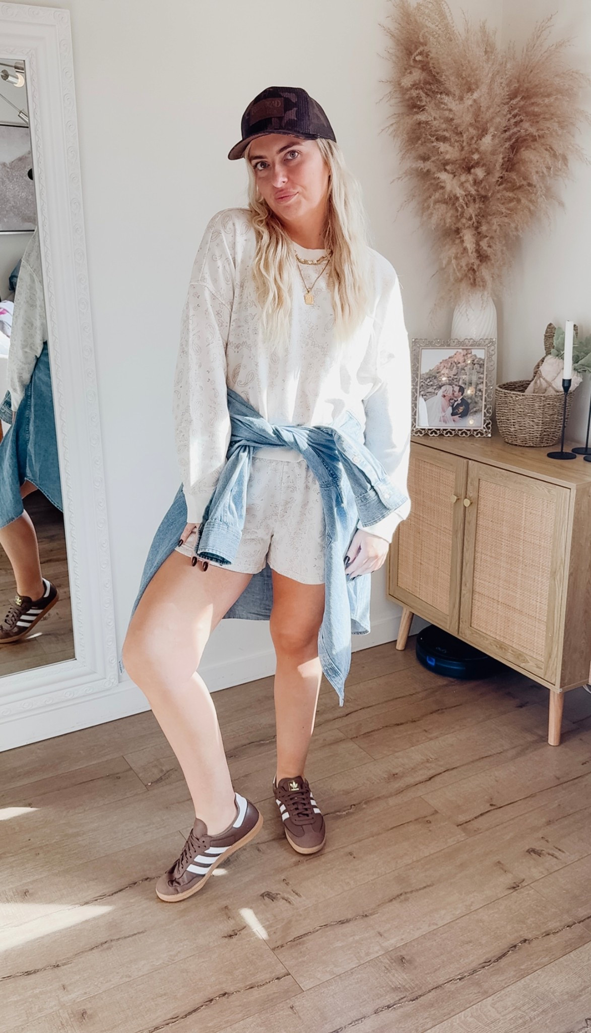 Casual style
Spring break style
Matching set
Aerie 
Denim shirt
Samba shoes
Amazon jewelry 
Anthropology necklace 

Size medium in all

#LTKFindsUnder50 #LTKSeasonal #LTKStyleTip