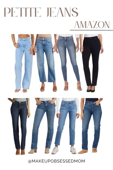 This collection of denim jeans is perfect for your everyday look! They're also affordable and you can easily shop them on Amazon
#casuallook #outfitidea #petitestyle #amazonfashion

#LTKstyletip