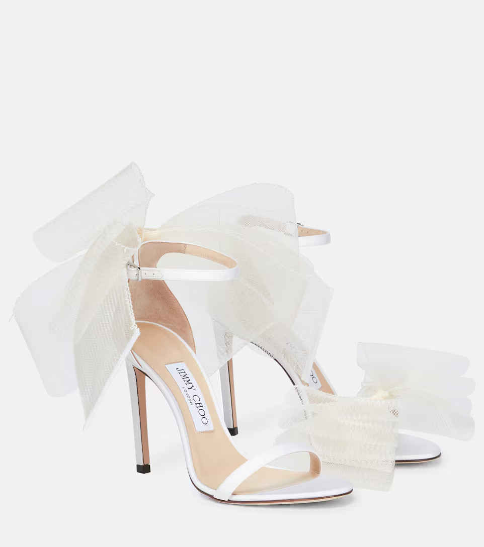 Aveline 100 bow-trimmed sandals | Mytheresa (US/CA)