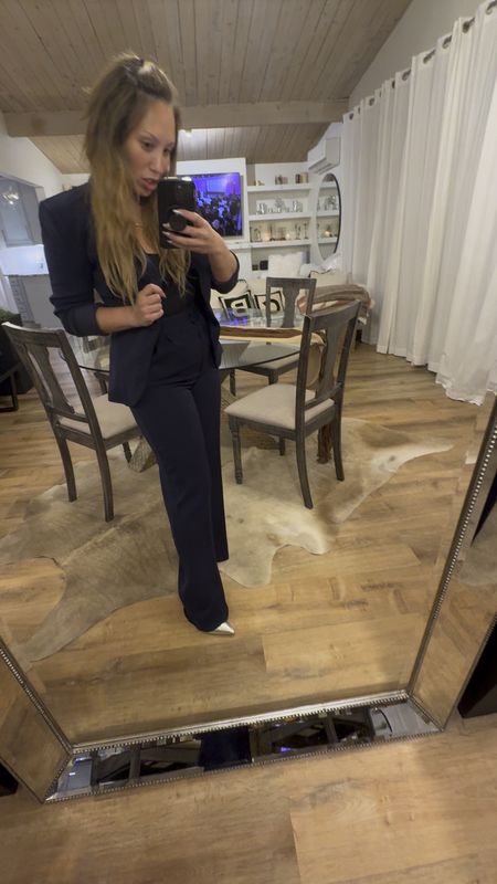 Been really into matching suits lately as you can definitely dress them down by only using the blazer and pair it with your favorite jeans or even using a plain tee to go with the trousers! Choices are endless! Loving this Revolve navy suit, thoughts? Comment below! 👇🏼💙

#LTKMostLoved #LTKworkwear #LTKstyletip