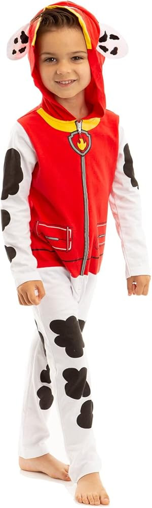 Paw Patrol Chase Marshall Skye Zuma Rubble Zip Up Cosplay Coverall Infant to Big Kid | Amazon (US)