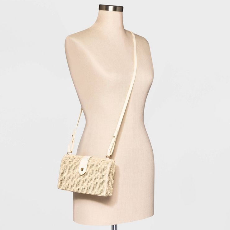 Straw Chain Shoulder Handbag - A New Day™ | Target
