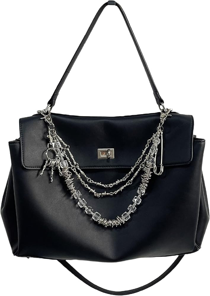 QTMY Chain Beaded Keychain Bag Charms for Handbag Purse Backpack Accessories for Bogg Bag,687 | Amazon (US)