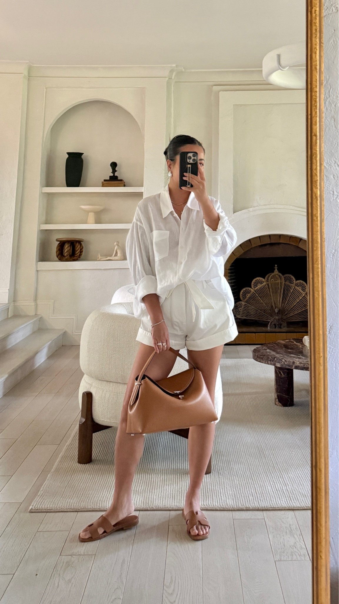 For size reference, I’m 5 ft 115 pounds and wearing the sizes below:

ARITZIA SHIRT: size S. The drape is beautiful on this linen shirt. I’m tempted to buy it in another color. I can fit both an XS or S and prefers the Small for an even more oversized drape. 

BAG: I have the Toteme bag linked here and Amazon version as well.

#LTKPetite #LTKOver40 #LTKmomlife