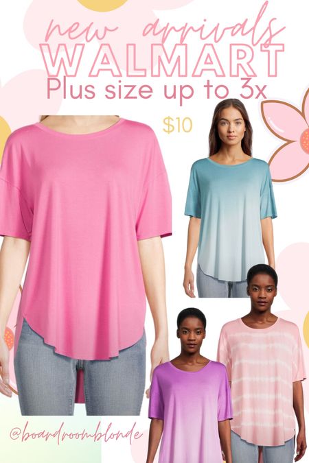 Walmart brought back my favorite stretchy loose fitting tee in all the colors for spring and summer 
I like the 20 or 22 in this but the 22 fits like the perfect oversized tee


New arrivals at Walmart 

#LTKover40 #LTKplussize #LTKfindsunder50