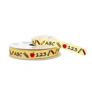 3/8" x 7yd. Grosgrain ABC & 123 Ribbon by Celebrate It™ | Michaels | Michaels Stores