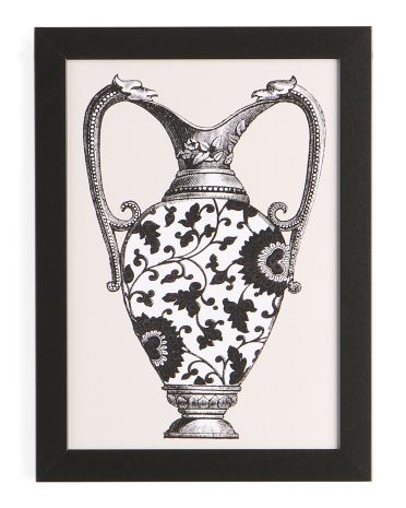 14x18 Delftware Decorative Vase Framed Print Wall Art | TJ Maxx