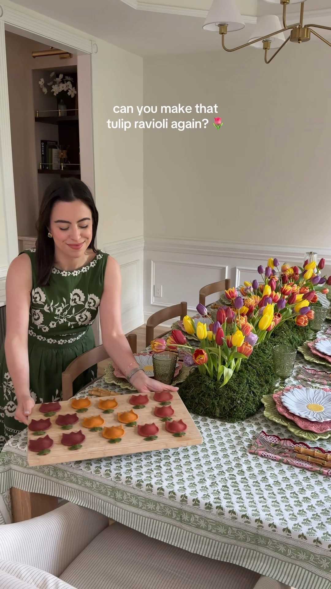 Tulip Ravioli! Linked everything I used + my outfit and kitchen items