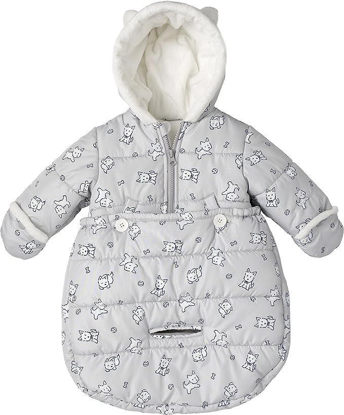 LONDON FOG Newborn Infant Baby Girl Boy Puffer Carbag Pram Bag Snowsuit Bunting | Amazon (US)
