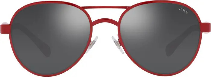 Polo Ralph Lauren 55mm Mirrored Gradient Pilot Sunglasses | Nordstrom | Nordstrom