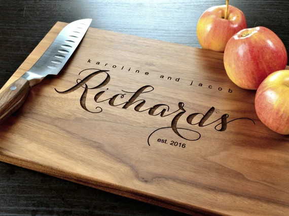 Personalized Cutting Board, Custom Cutting Board, Personalized Wedding Gift, Engraved Board, Hous... | Etsy (US)