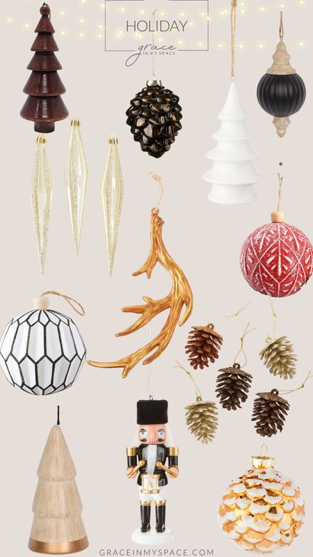 Christmas ornaments! I love how beautiful and affordable these organic modern holiday ornaments are. #christmasornaments #holidaydecor

#LTKSeasonal #LTKfindsunder50 #LTKHolidaySale