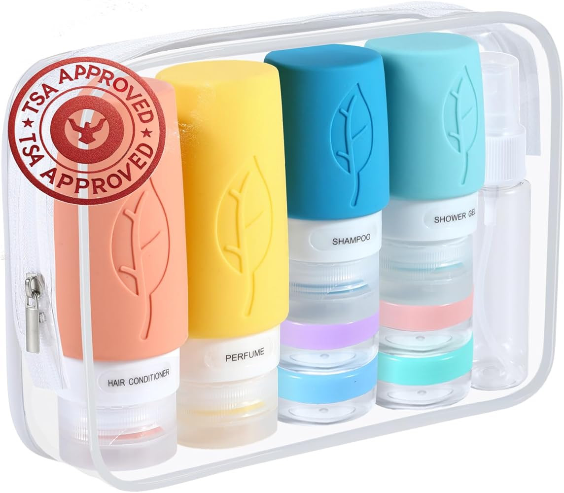 2024 Newest Ultimate 17 Pack Silicone Travel Bottle Set - Lesnorry TSA-Approved Leakproof & Squee... | Amazon (CA)