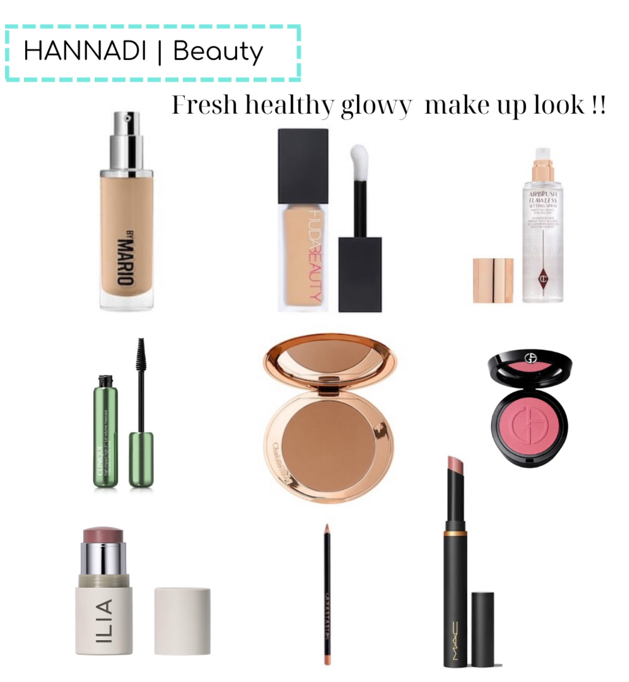 Fresh healthy natural glowy make up look!!
