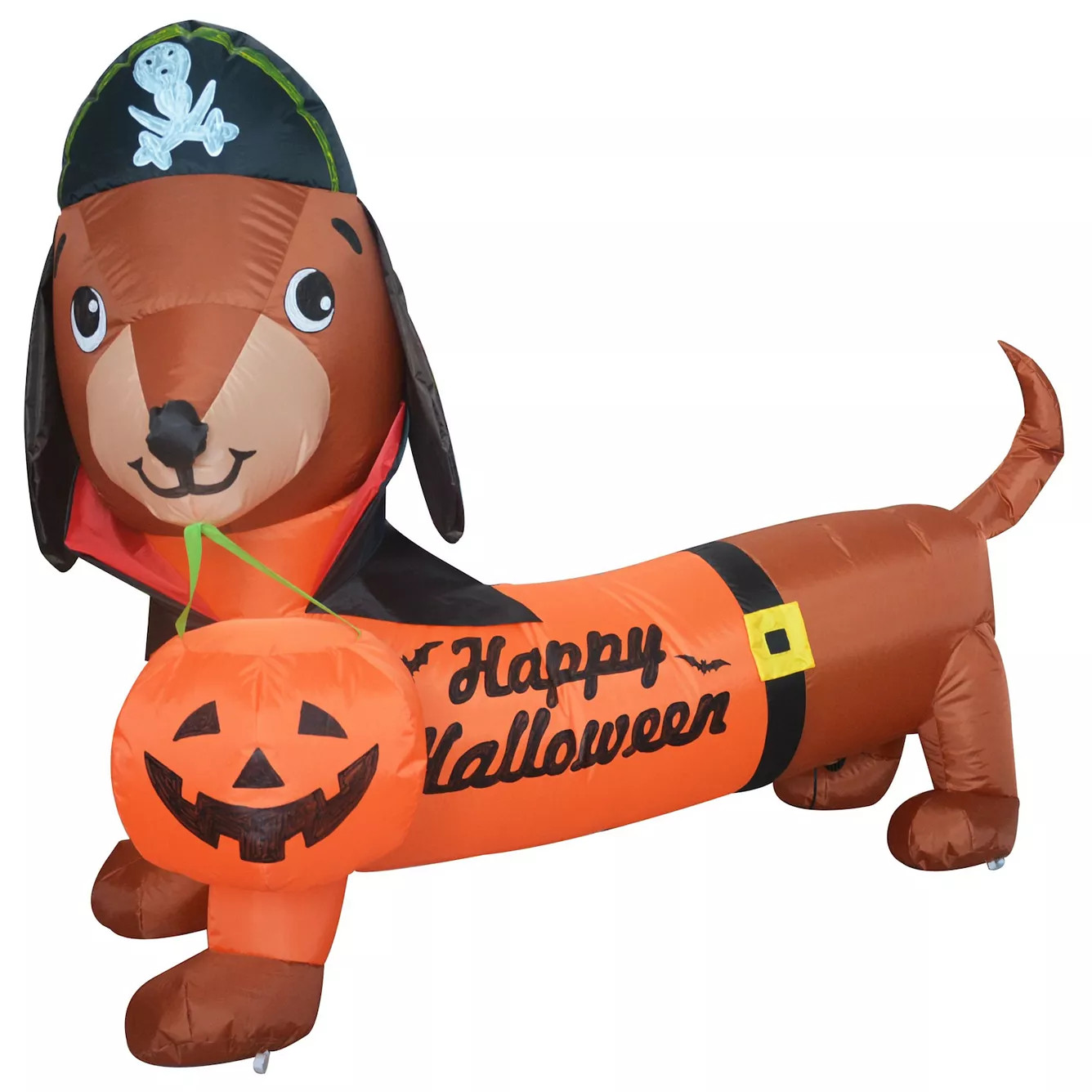 GOOSH 5 FT Halloween Inflatable Outdoor Dog with a Pumpkin & Pirate Hat | Kohl's