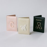 Personalized Passport Cover | Chenille Letter Patch Holder Bride Travel Wallet | Etsy (UK)