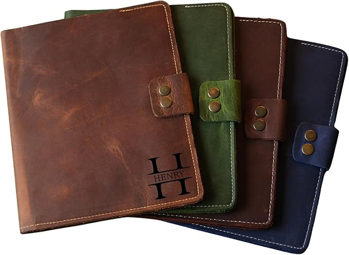 COZY LEATHER Custom Leather Portfolio, Leather Padfolio, Portfolio Folder, A5 Padfolio for Women,... | Amazon (US)
