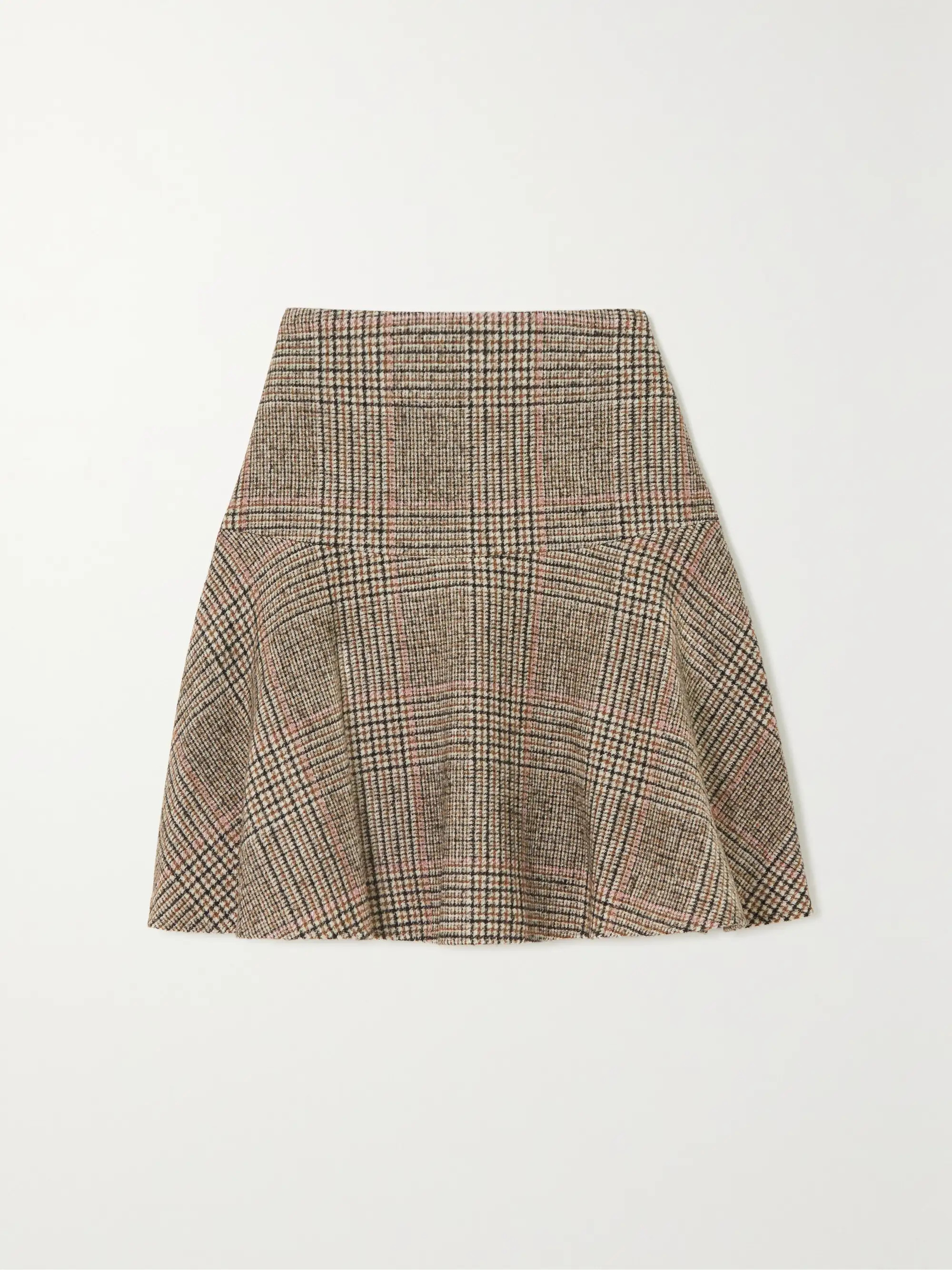 Checked wool and alpaca-blend mini skirt | NET-A-PORTER (US)