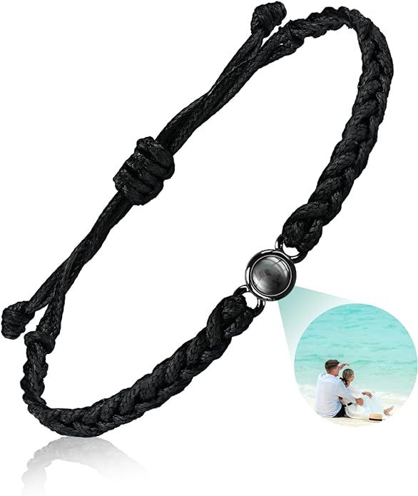 SUPHELPU Custom Bracelets with Picture inside, Customized Projection Bracelets with Photos, Pictu... | Amazon (US)