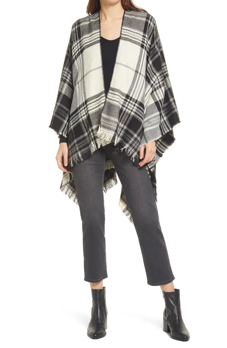 Treasure & Bond Plaid Ruana | Nordstrom | Nordstrom