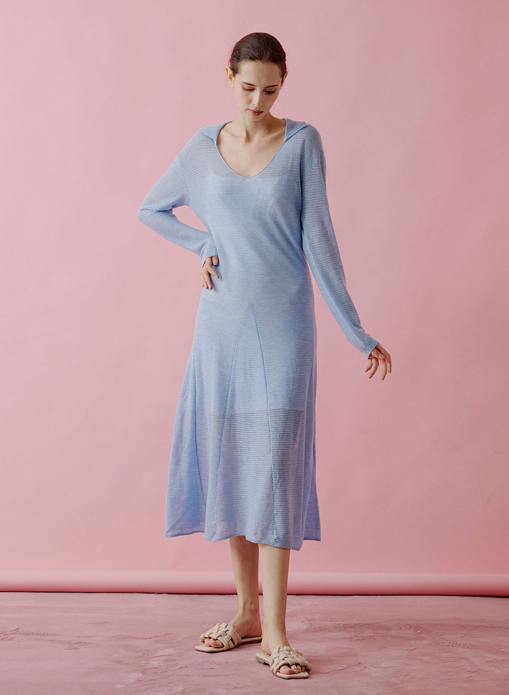 Semi-Sheer Flared Dress | NAP Loungewear