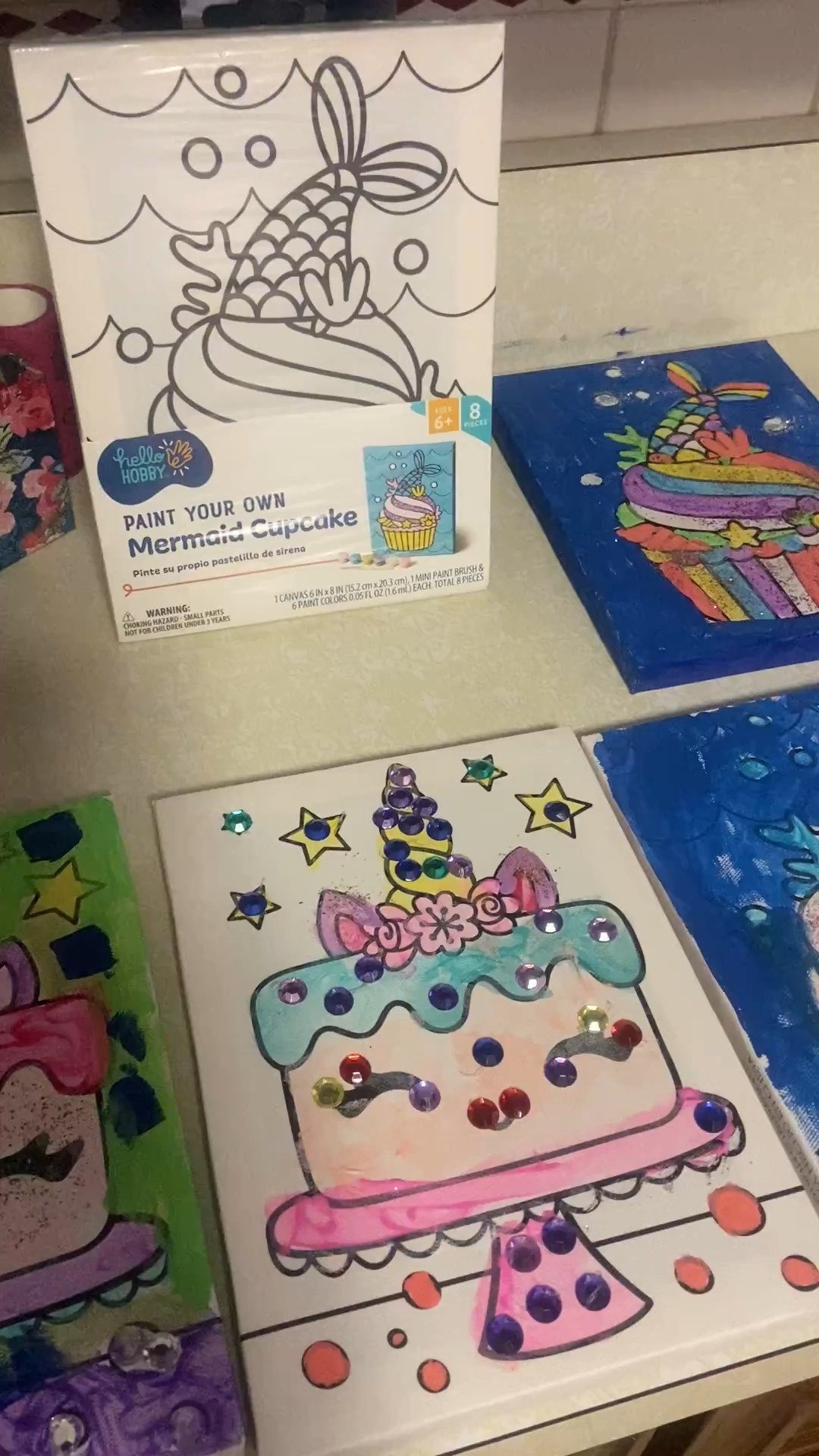 If you need something to help fill the time of these next few days before school starts up, these canvases were a big hit.  The glitter/stones were mine, but all the paint is provided.  


#LTKvlog #walmart#under5 #craft #creativeplay #artforkids #walmart #artisticplay #kidspainting #kidscraft

#LTKFindsUnder50 #LTKKids