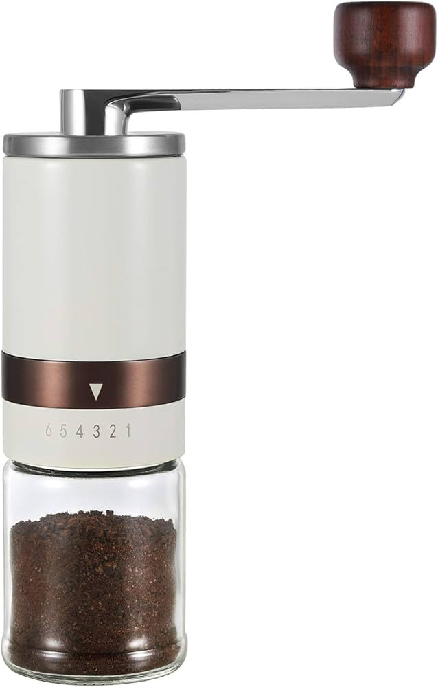 Classy Manual Coffee Grinder - Vintage Hand Coffee Mill with Ceramic Burrs 6 Adjustable Settings ... | Amazon (US)