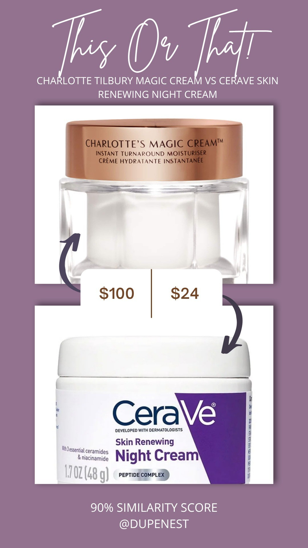 Charlotte Tilbury VS Cerave Moisturizer 

#LTKSaleAlert #LTKBeauty #LTKGiftGuide