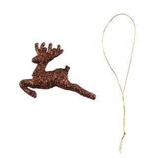 Tiny Treasures Mini Glitter Reindeer Ornaments by Ashland®, 6ct. | Michaels Stores