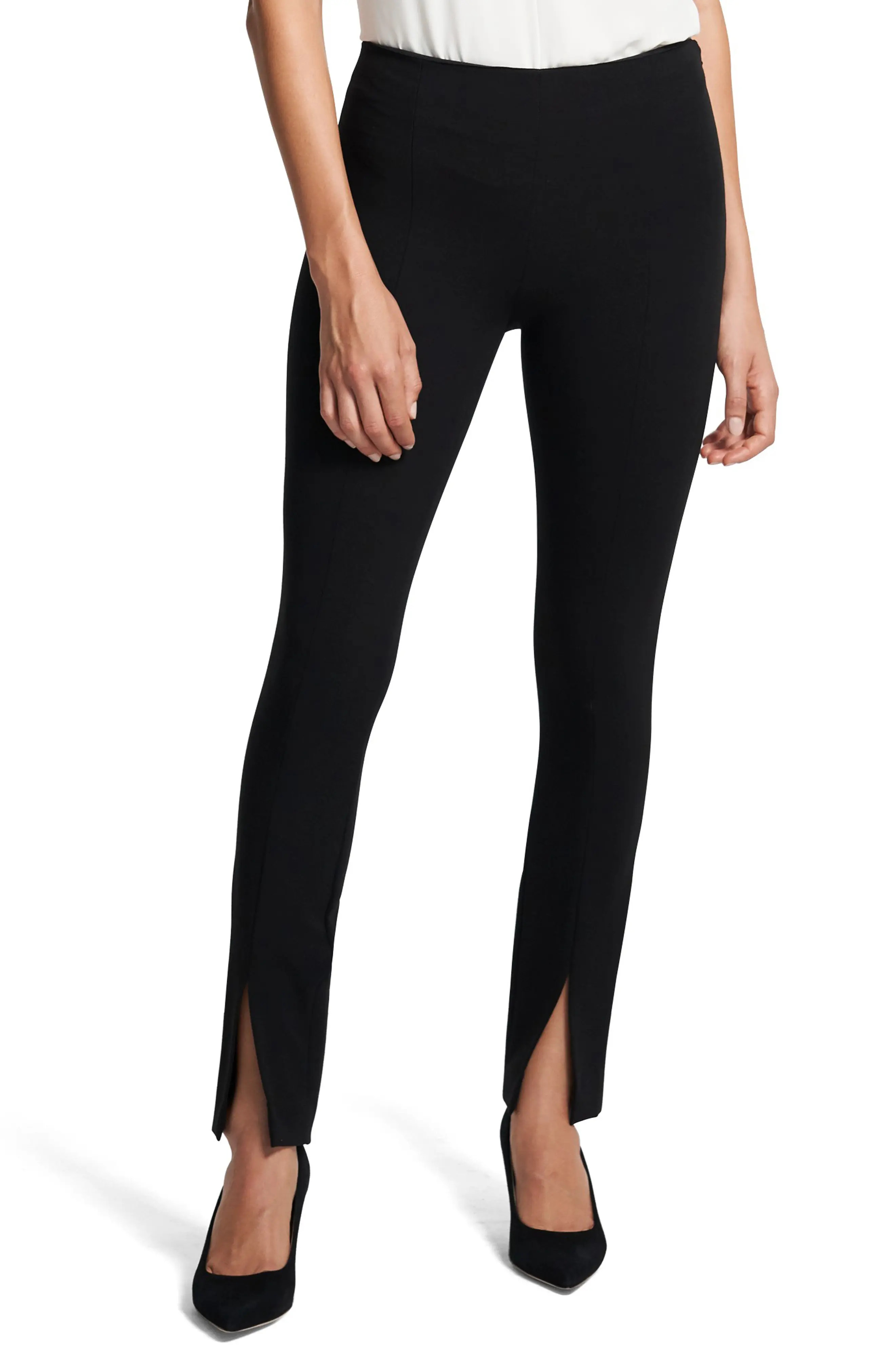Theory Slit Leggings, Size Medium in Black at Nordstrom | Nordstrom