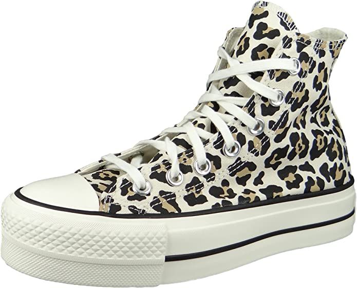 Converse Women's Chuck Taylor All Star Leopard Platform High Top Sneakers | Amazon (US)