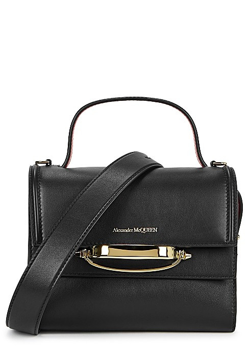 The Story black leather top handle bag | Harvey Nichols (Global)